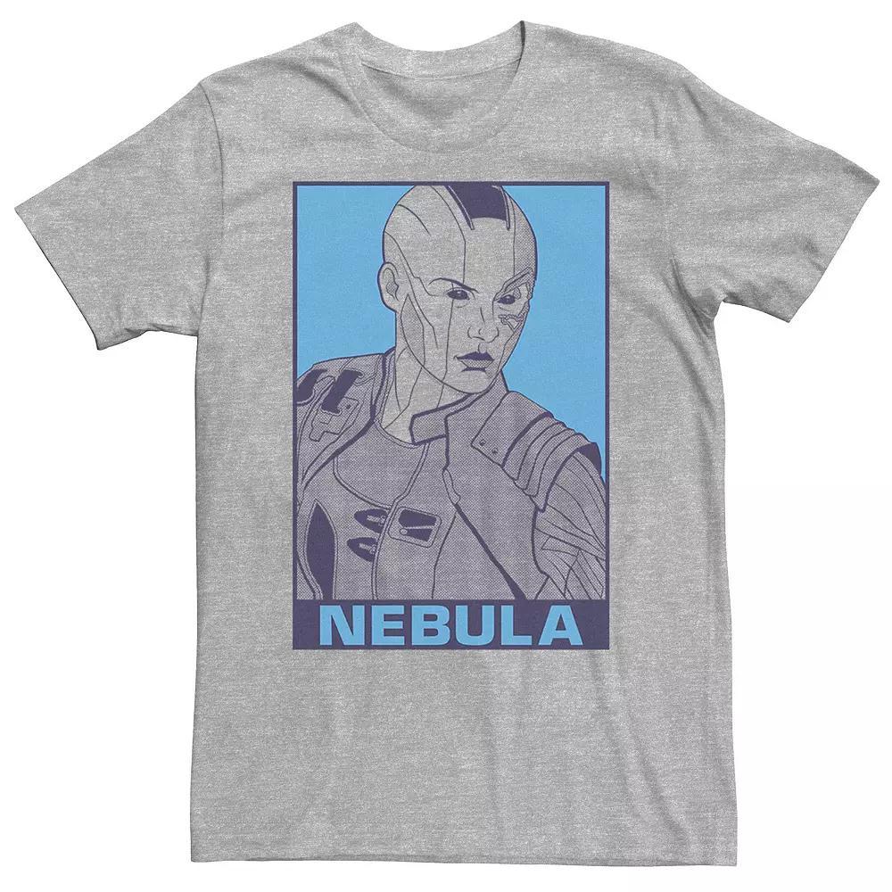 Big & Tall Marvel Avengers Endgame Nebula Pop Art Tee, Men's, Size: 4XLT, Athletic Grey Product Image