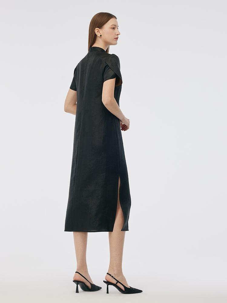 19MM Xiang Yun Silk Women Qipao Midi Dress Product Image