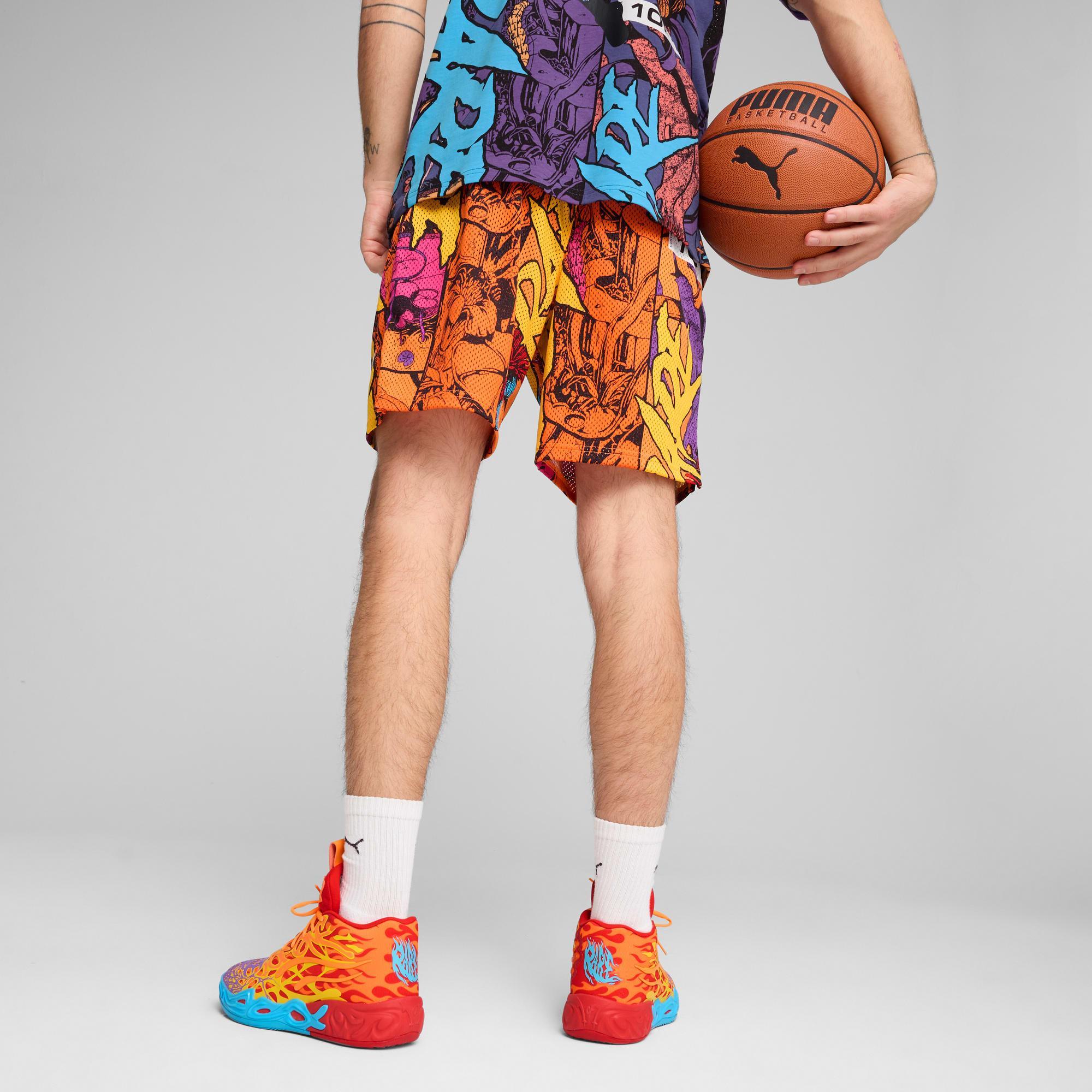 PUMA x LAMELO BALL Phoenix Men's Shorts in Blue Crystal/Aop Product Image