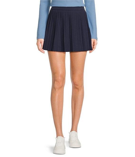 Copper Key Pleated Mini Skirt Product Image