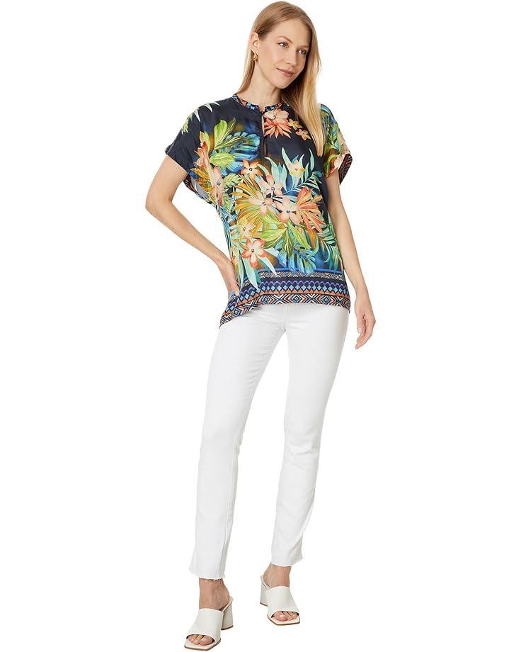 The Janie Favorite Short Sleeve Henley Tee Product Image