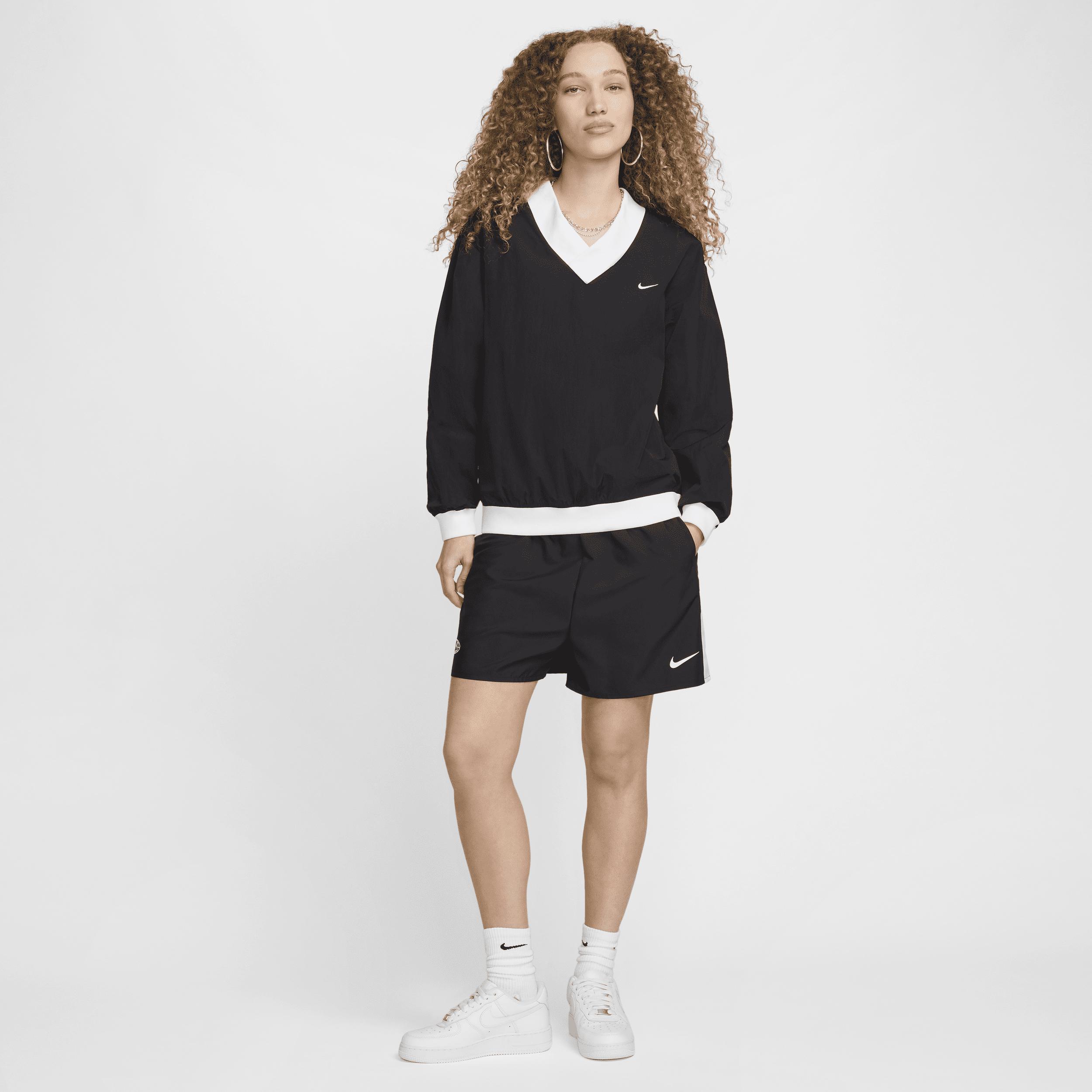 Nike Sportswear Essential Women's Loose UV Woven Long-Sleeve V-Neck Top Product Image