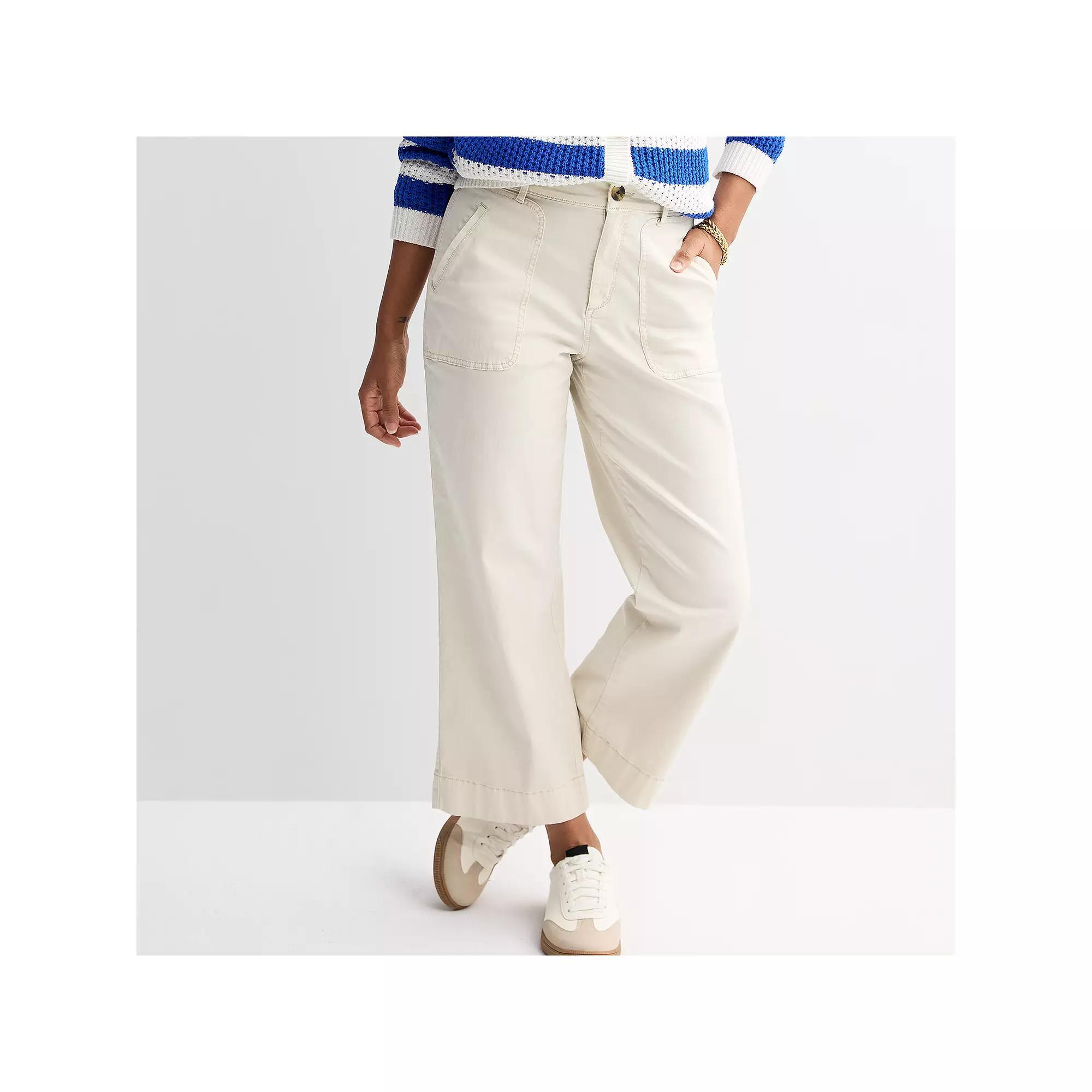 Womens Sonoma Goods For Life Patch Pocket Pants Product Image