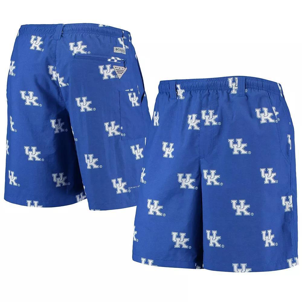 Men's Columbia PFG Royal Kentucky Wildcats Backcast II 8" Omni-Shade Hybrid Shorts, Size: Medium, Blue Product Image