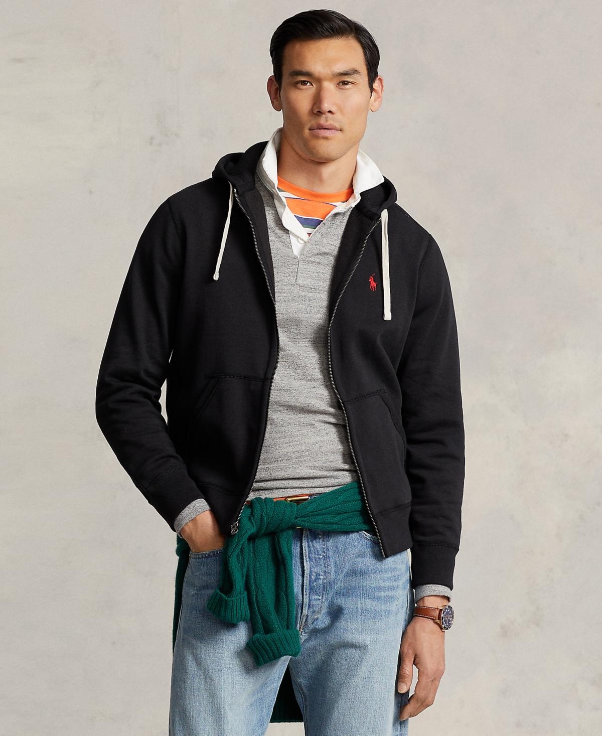 Polo Ralph Lauren Men's Zip Front Fleece Hoodie in Cruise Navy at Nordstrom, Size X-Large Product Image
