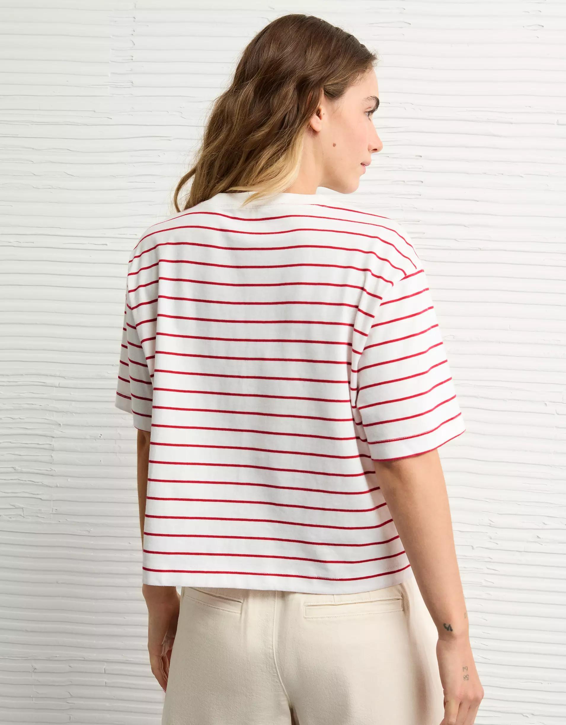 AE Boxy Striped T-Shirt Product Image