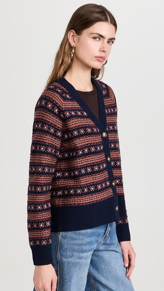 Faherty Highland Fair Isle Cardigan | Shopbop Product Image