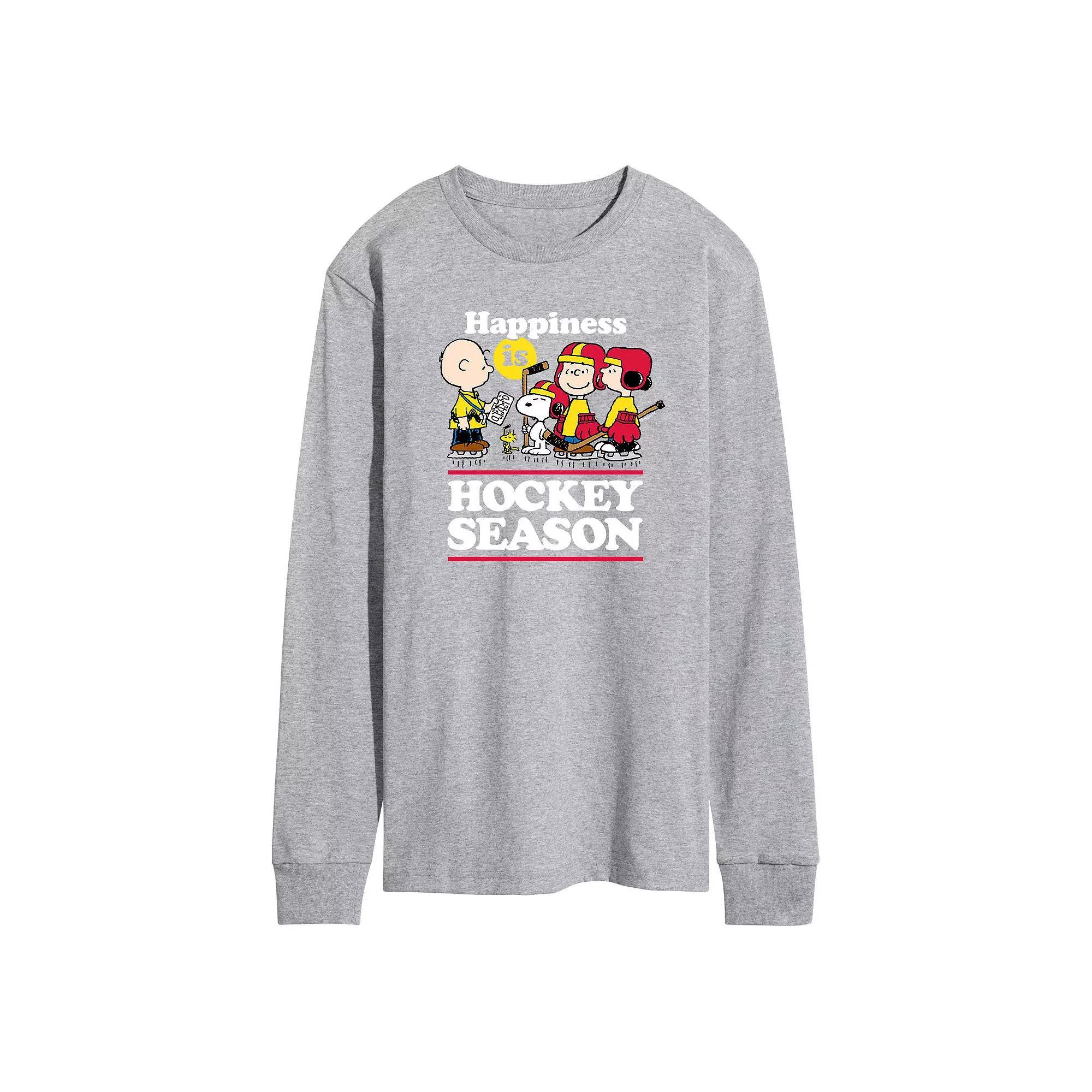 Mens Peanuts Hockey Tee Product Image