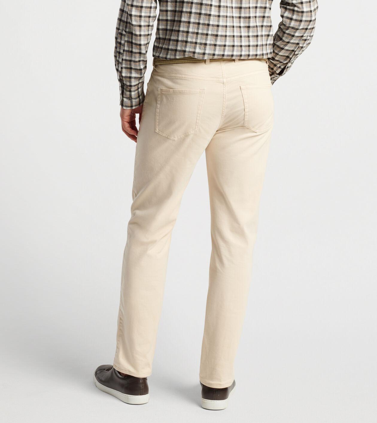 Peter Millar Mens Signature Sateen Five-Pocket Pant | Color: Grain | Size: 31 Product Image