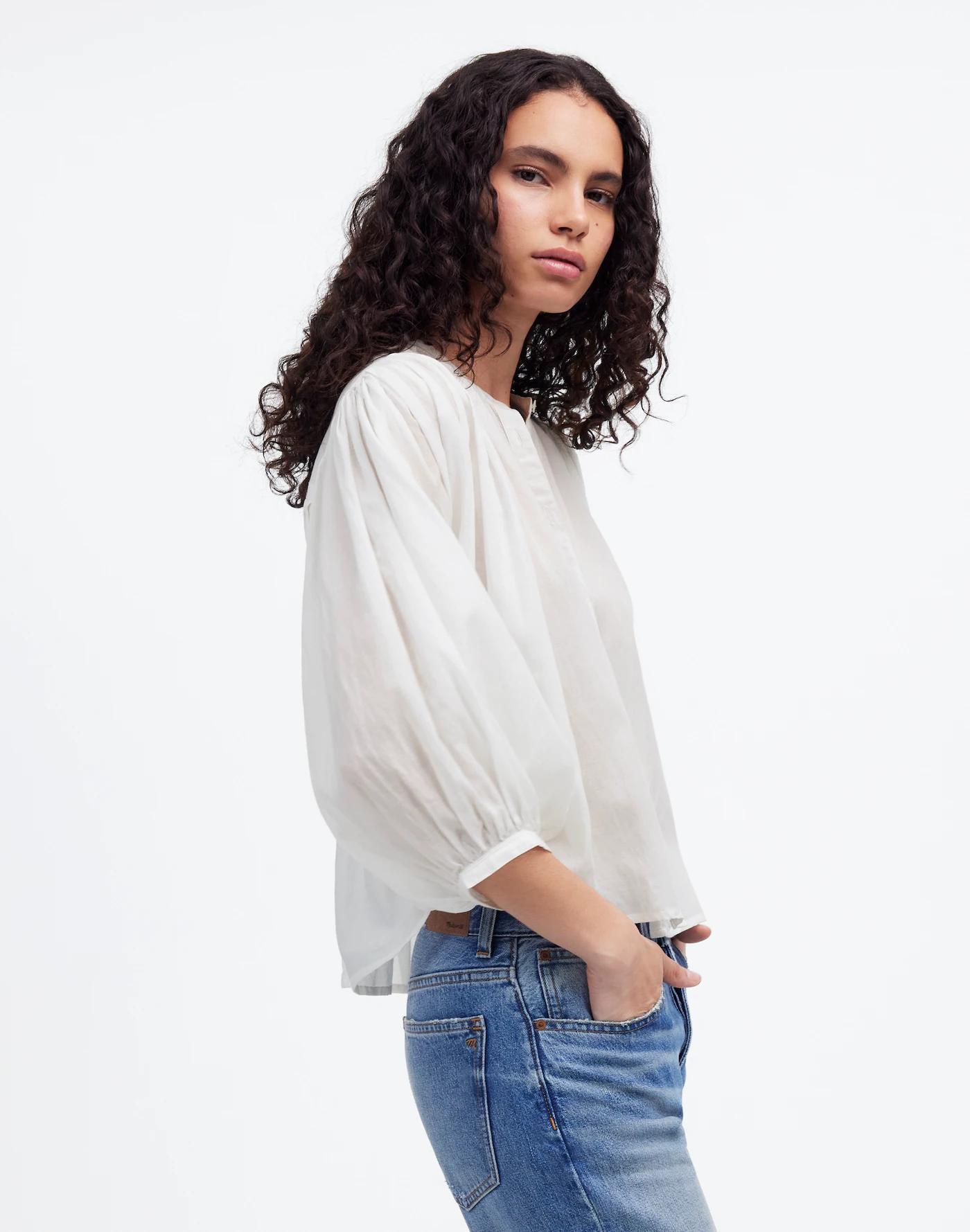 Balloon-Sleeve Top Product Image