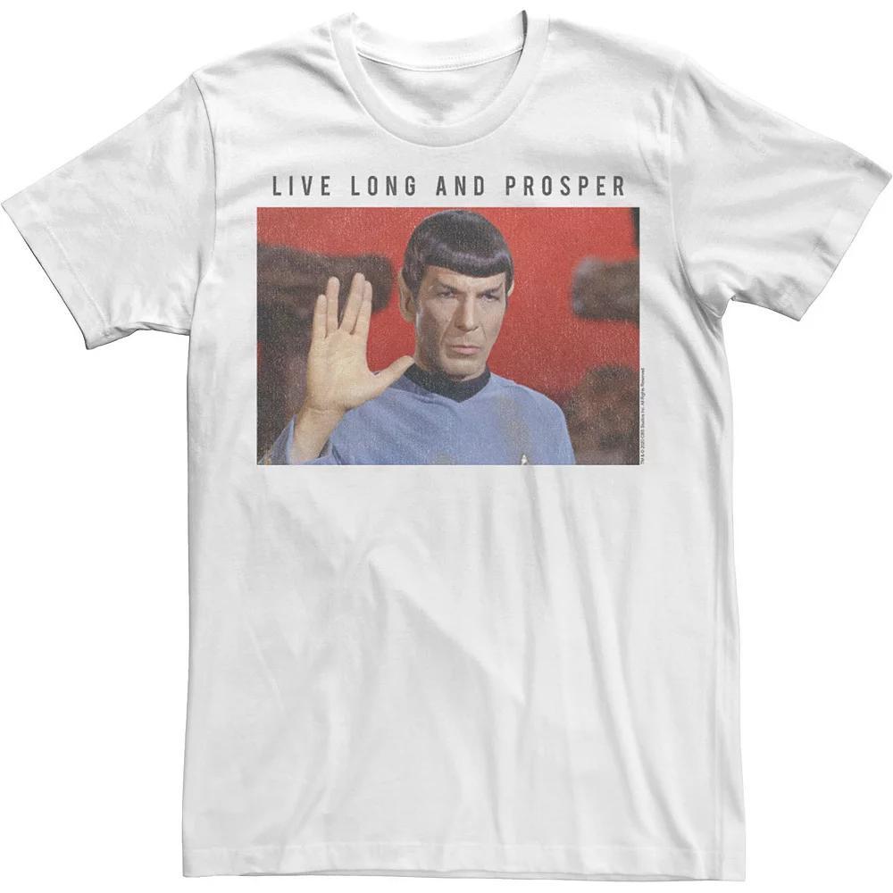 Men's Star Trek: The Original Series Spock Live Long And Prosper Tee, Size: XXL, White Product Image