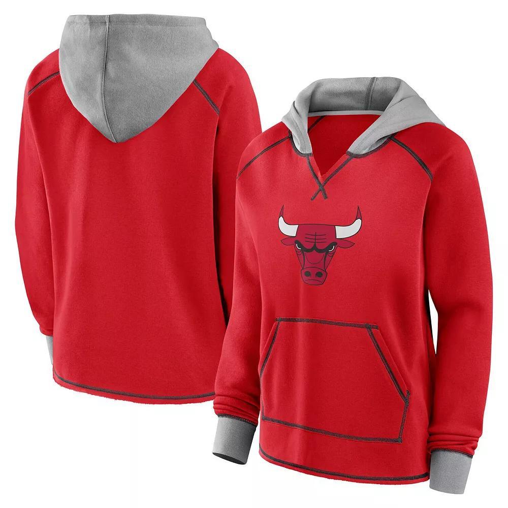 Women's Red Chicago Bulls Boom Pullover Hoodie, Size: Small Product Image
