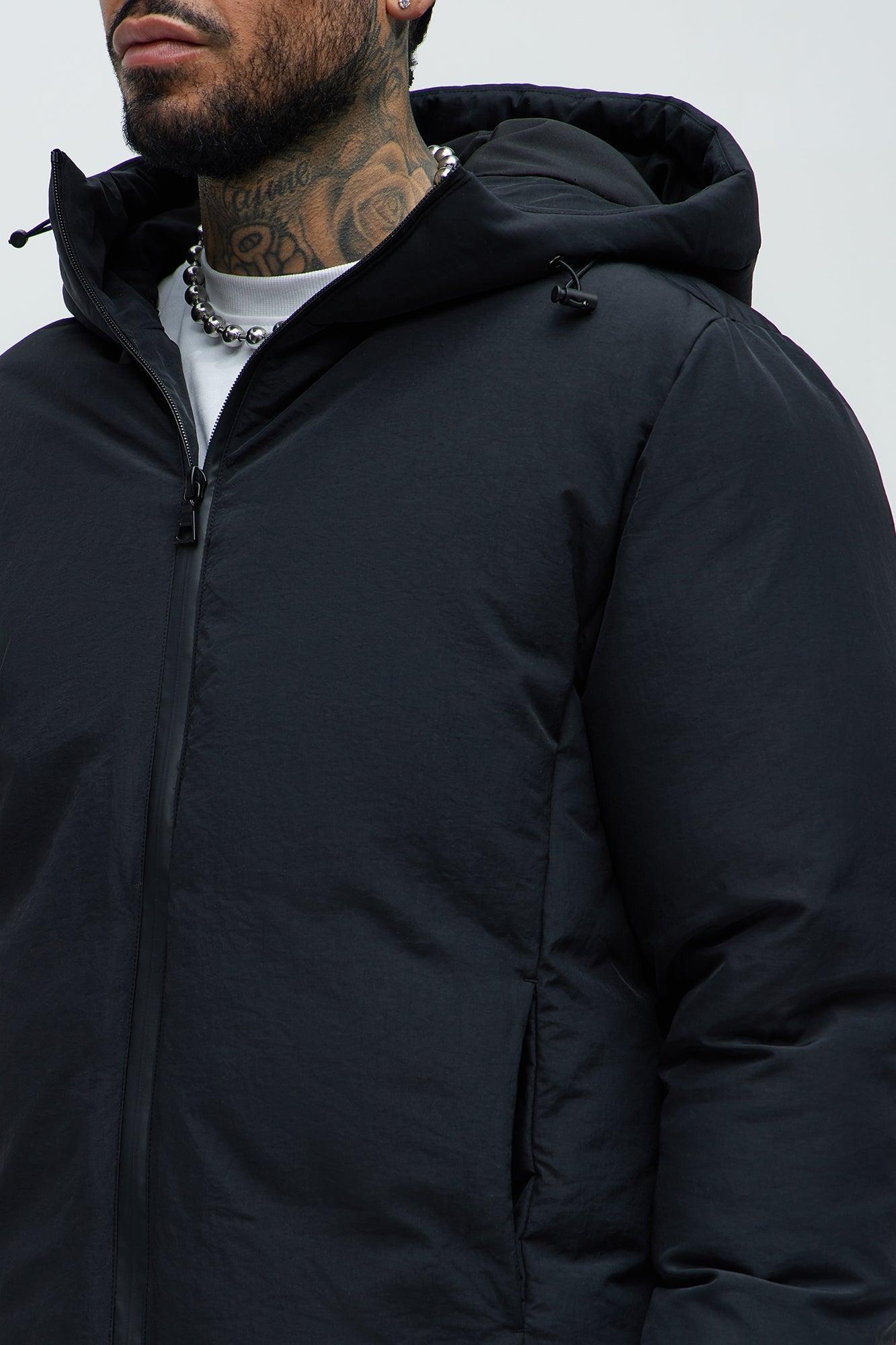 Jason Hooded Puffer Jacket - Black Product Image