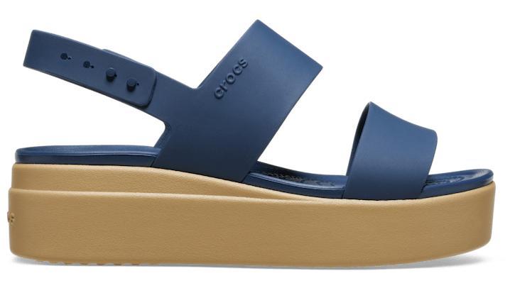 Crocs Womens Brooklyn Low Wedge Platform Sandals Product Image