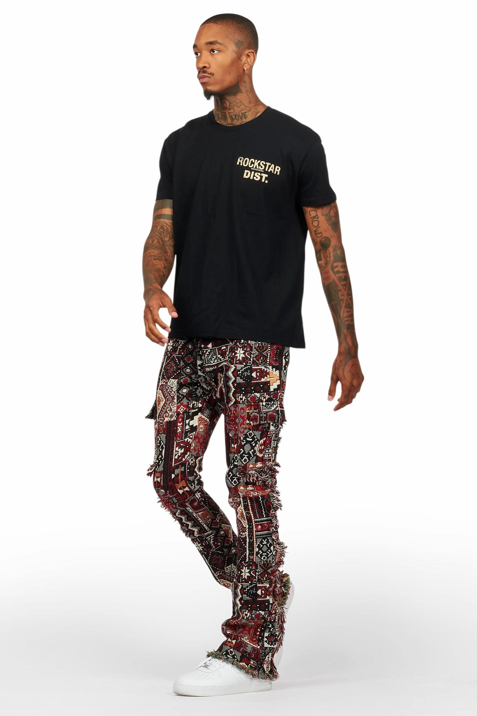 Lake Black/Beige T-Shirt/Tapestry Jean Bundle Male Product Image