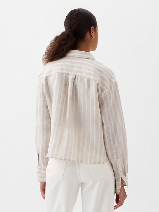 Organic Cotton Poplin Cropped Shirt Product Image
