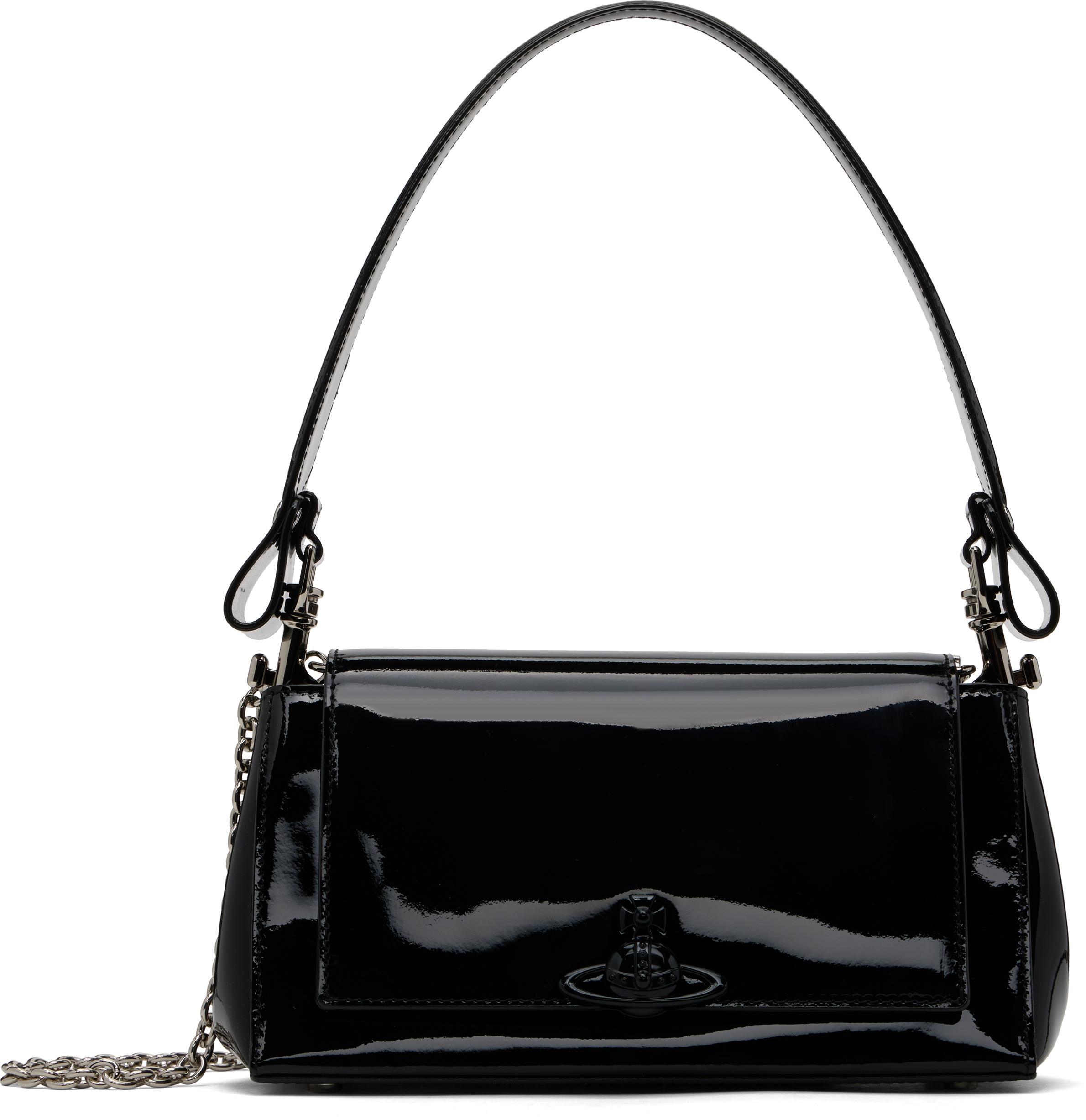 VIVIENNE WESTWOOD Black Medium Hazel Bag In Aw24-n404 Product Image