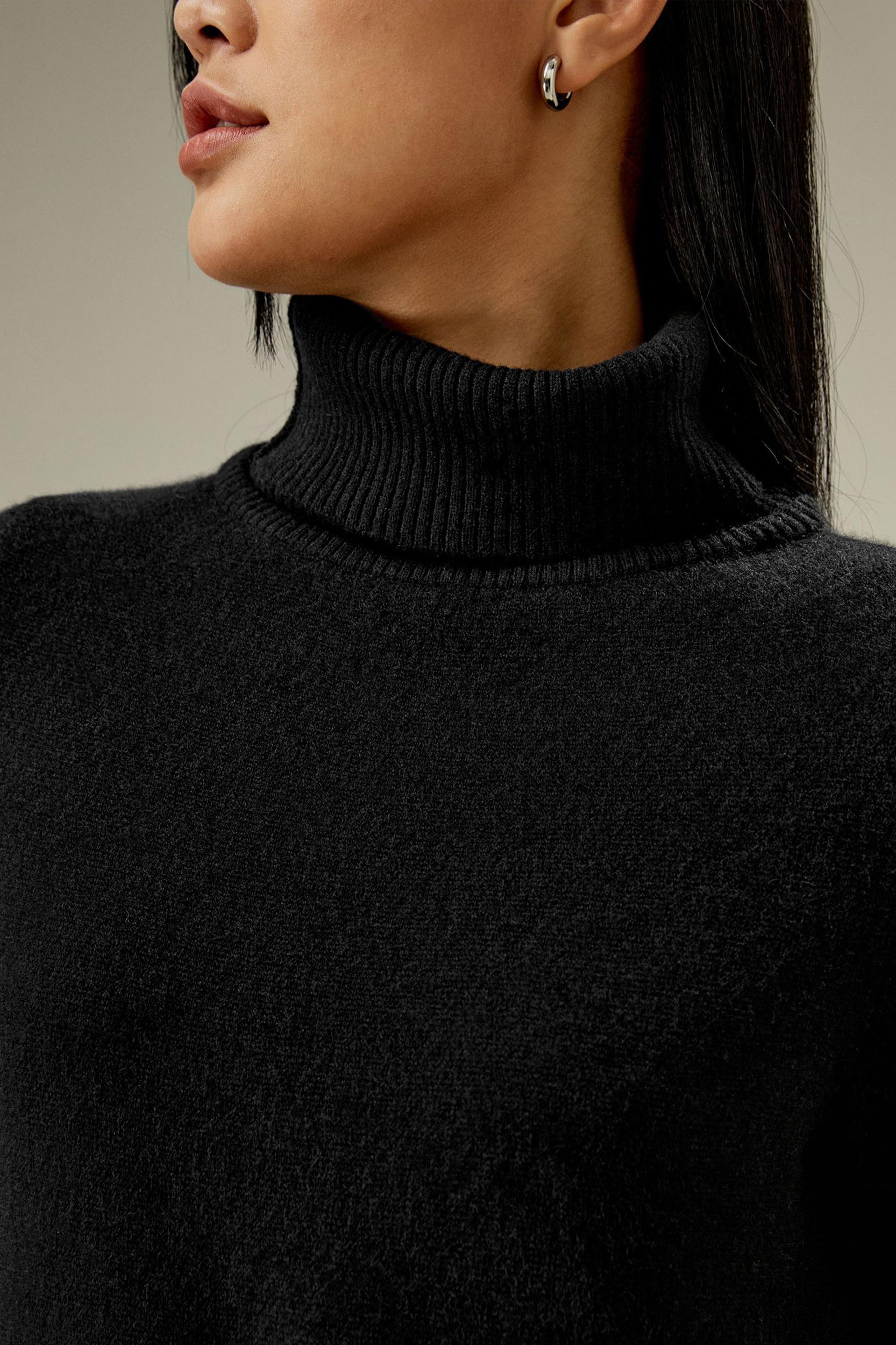 Pullover Mid-length Cashmere Sweater Product Image