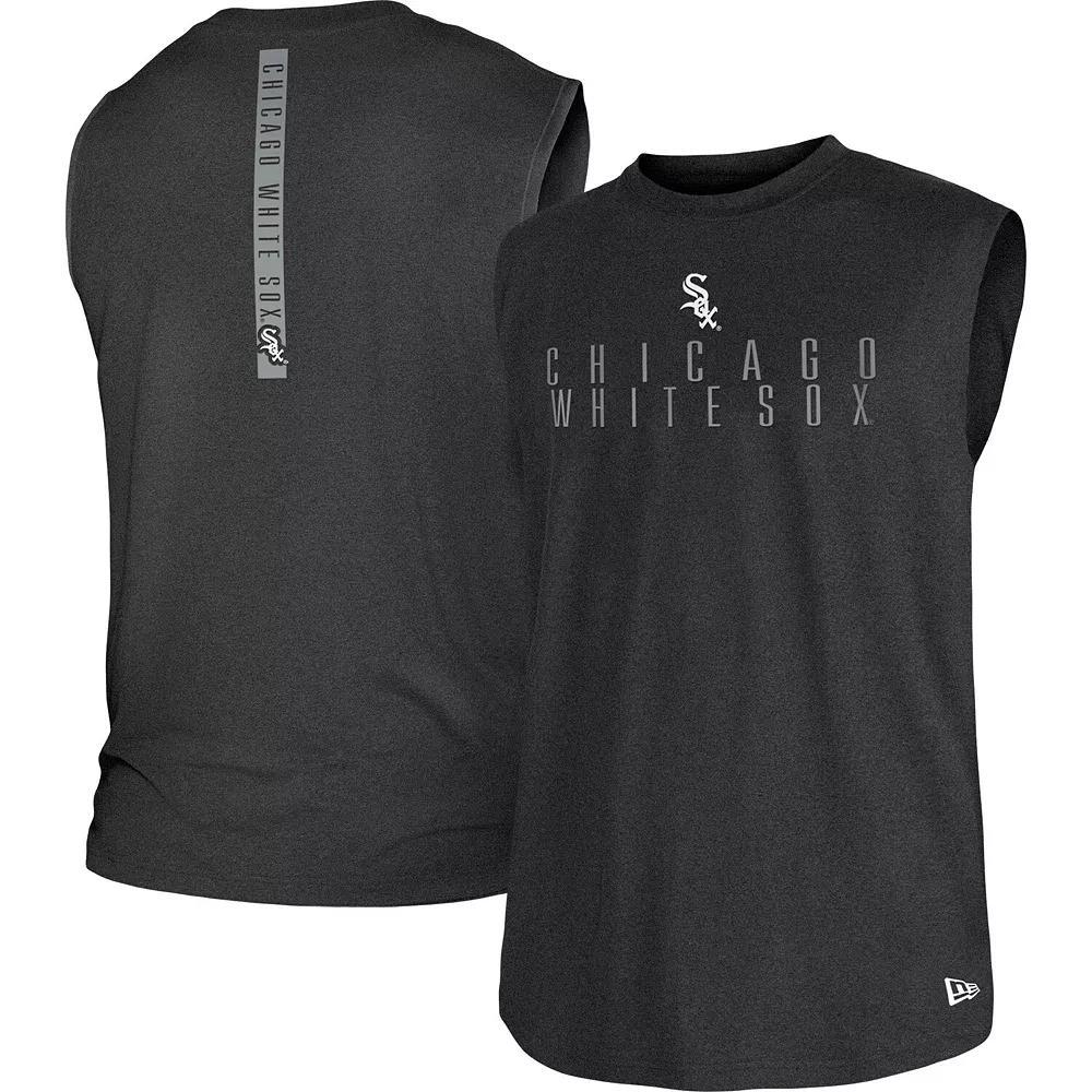 Men's New Era Black Chicago White Sox Team Muscle Tank Top, Size: Medium Product Image