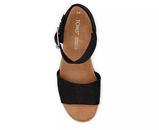 Toms Womens Diana Textile Platform Rope Wedge Sandals Product Image