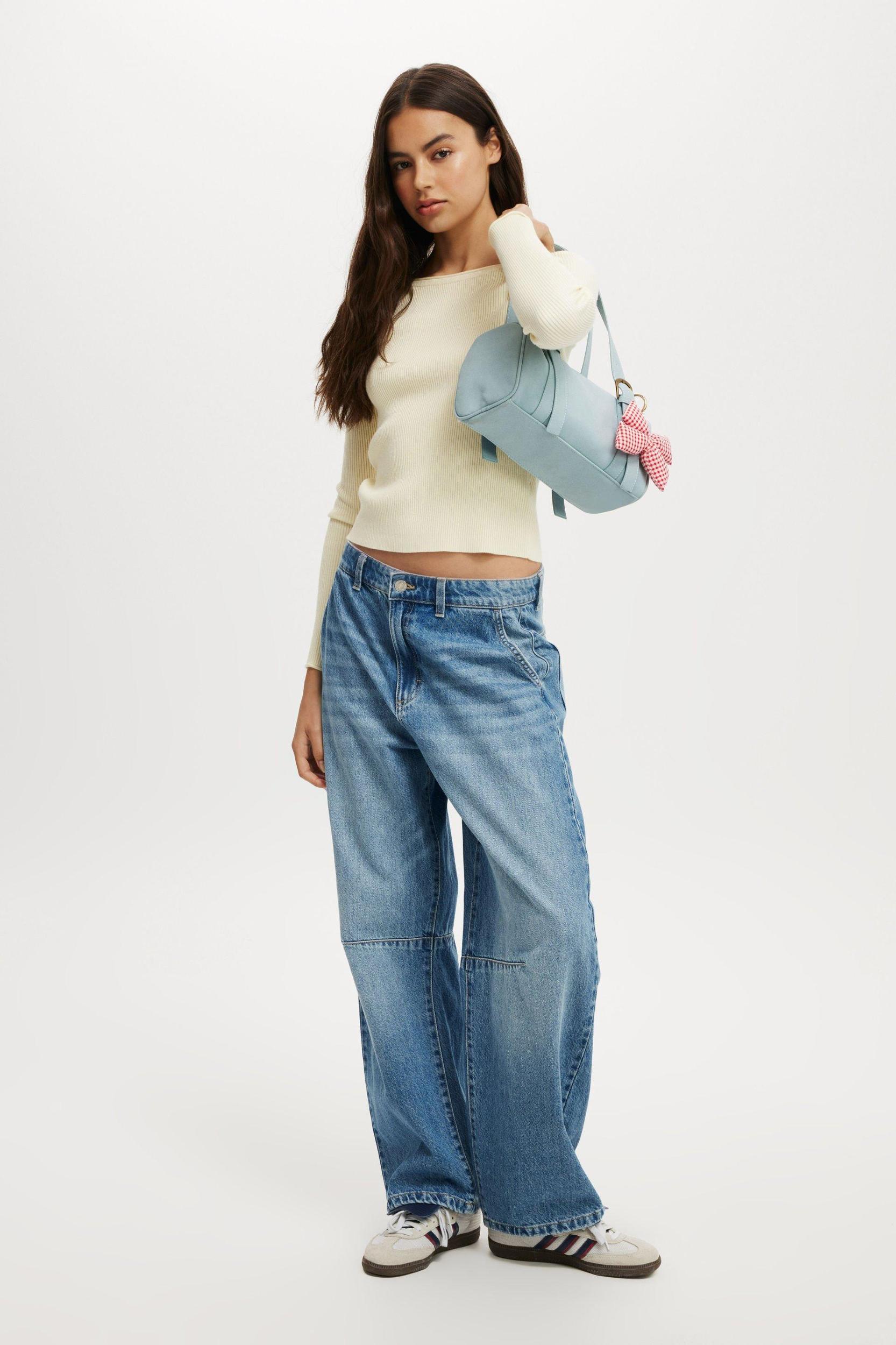 Everfine Boat Neck Knit Long Sleeve Product Image