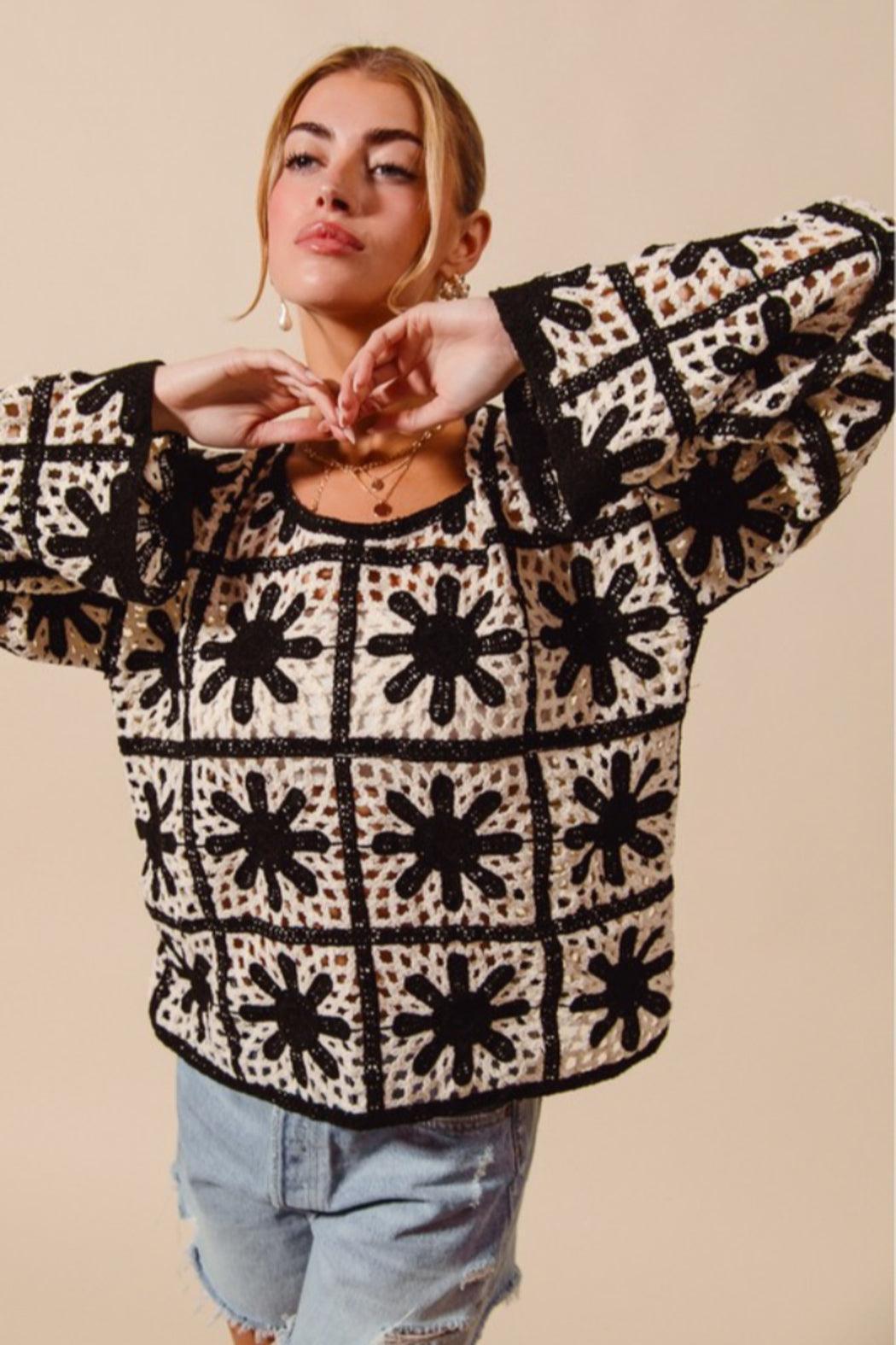 Flower Crochet Top Product Image