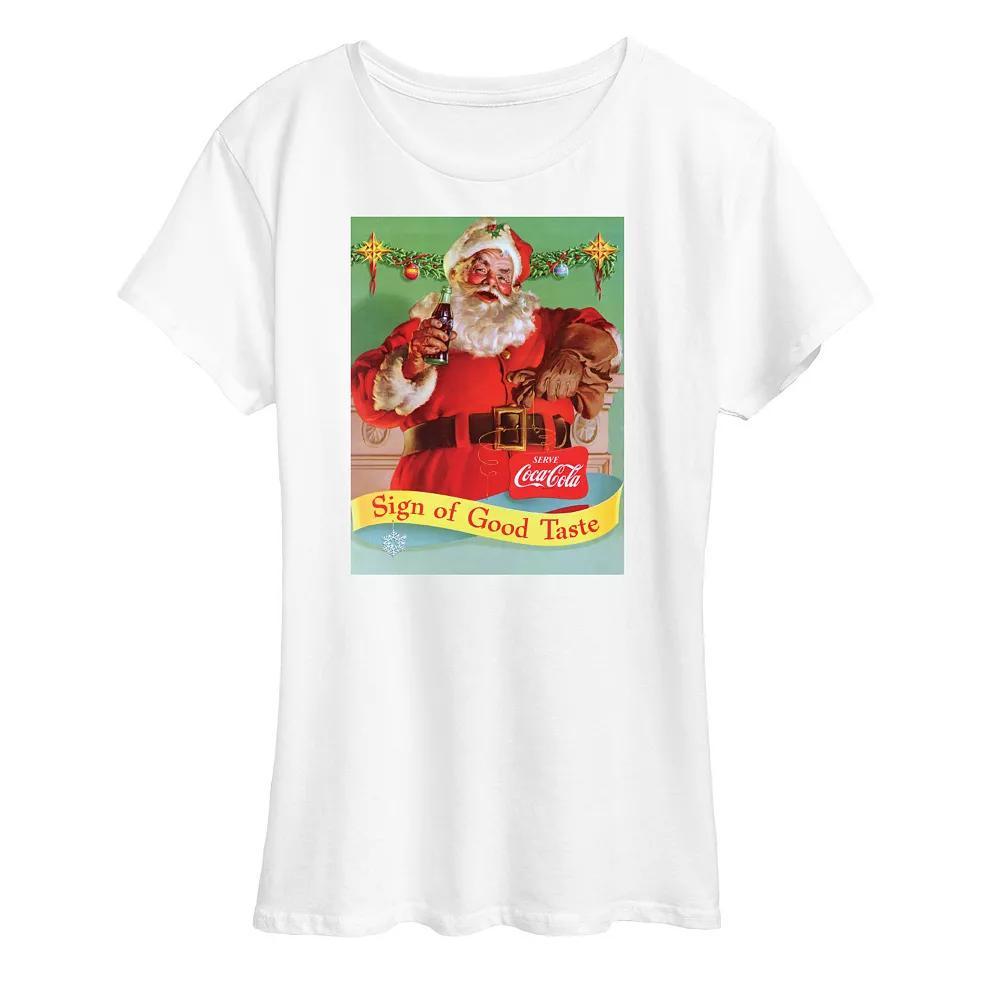 Plus Size Coca Cola Sip Of Good Taste Graphic Tee, Womens Product Image