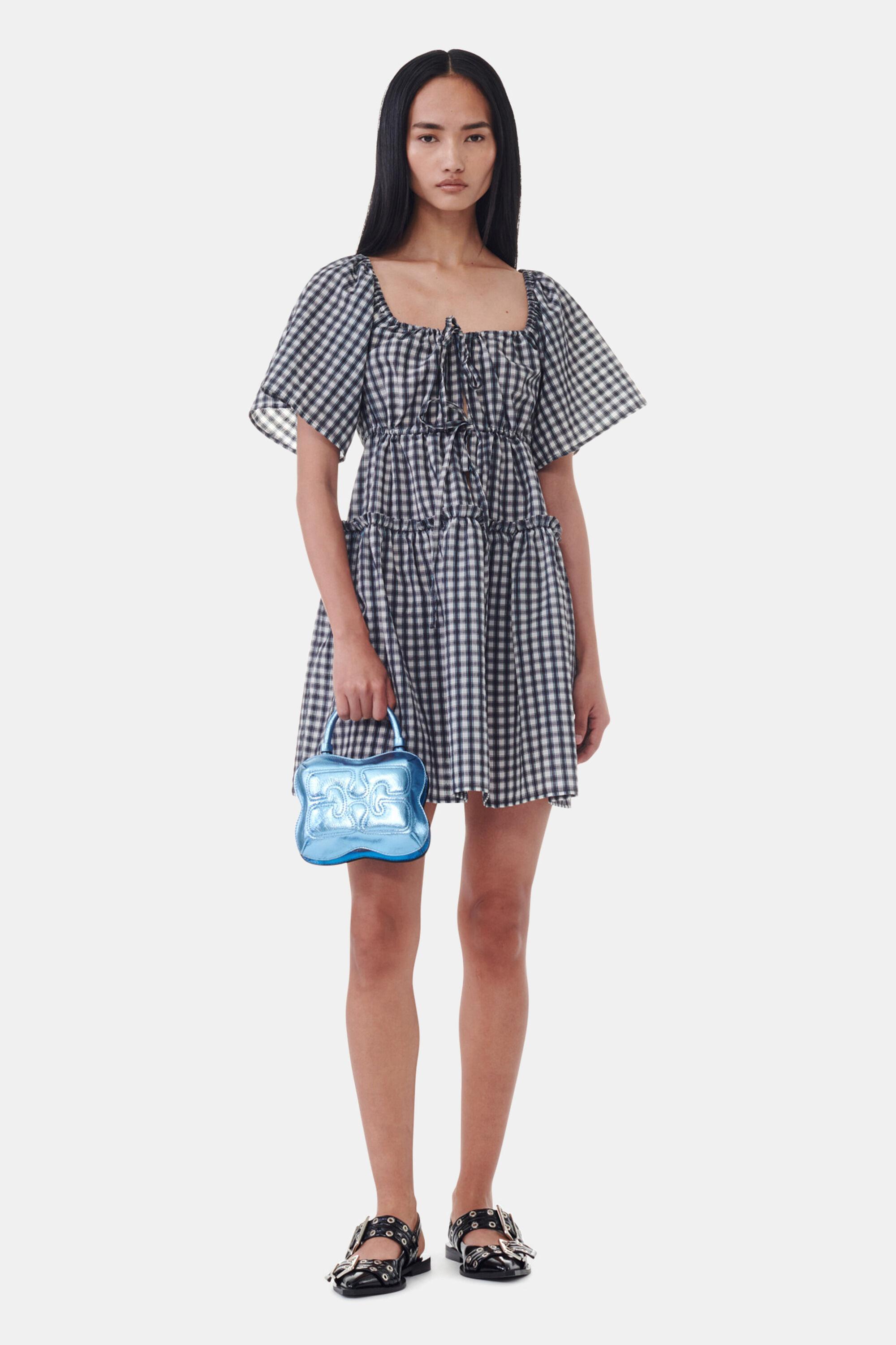 Seersucker Check Mini Layer Dress Product Image