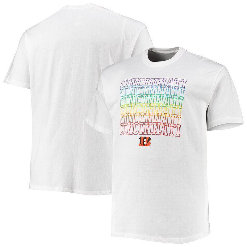 Men's Fanatics Branded White Cincinnati Bengals Big & Tall City Pride T-Shirt, Size: 3XLT Product Image
