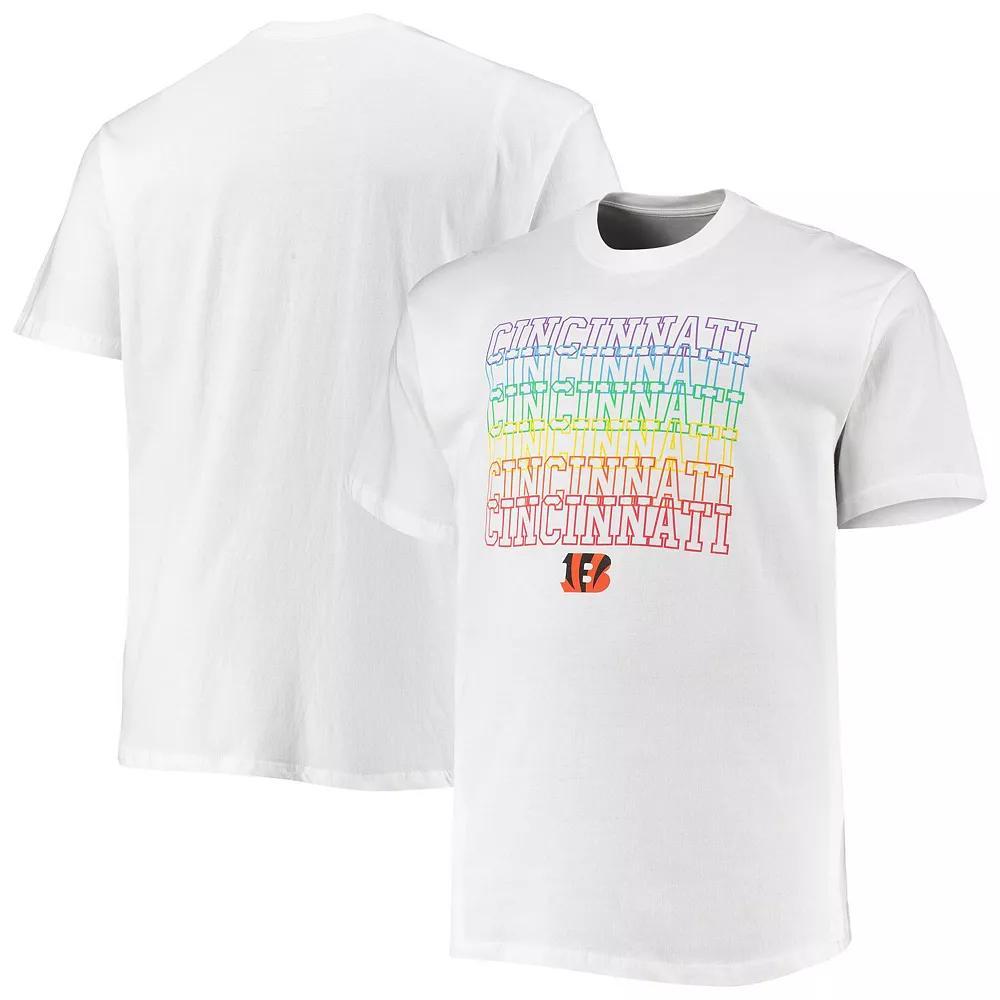 Men's Fanatics Branded White Cincinnati Bengals Big & Tall City Pride T-Shirt, Size: 3XLT Product Image