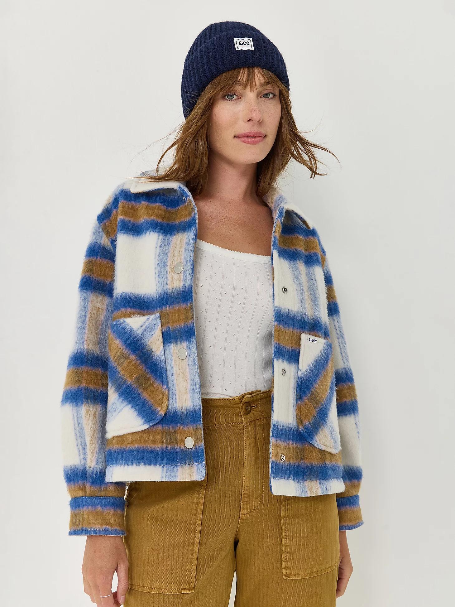 Women's Cropped Wool Chore Jacket | Women's Jackets & Outerwear | Lee® Product Image