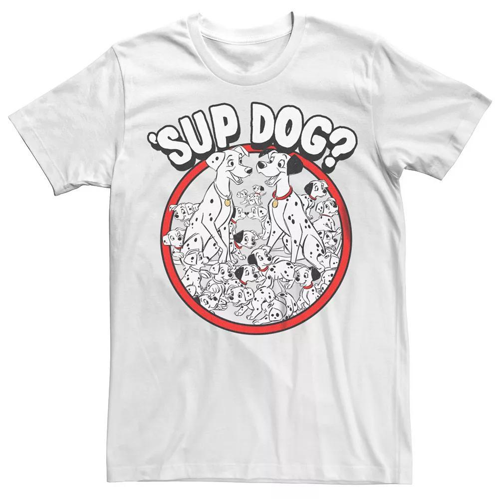 Disney's 101 Dalmatians Men's Happy Dogs Badge Tee, Size: Large, White Product Image