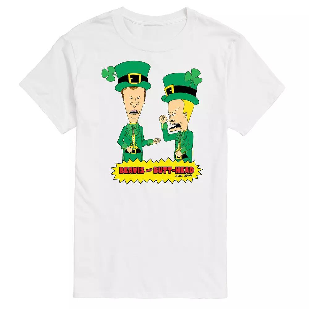 Mens Beavis And Butthead St. Patricks Day Tee Product Image