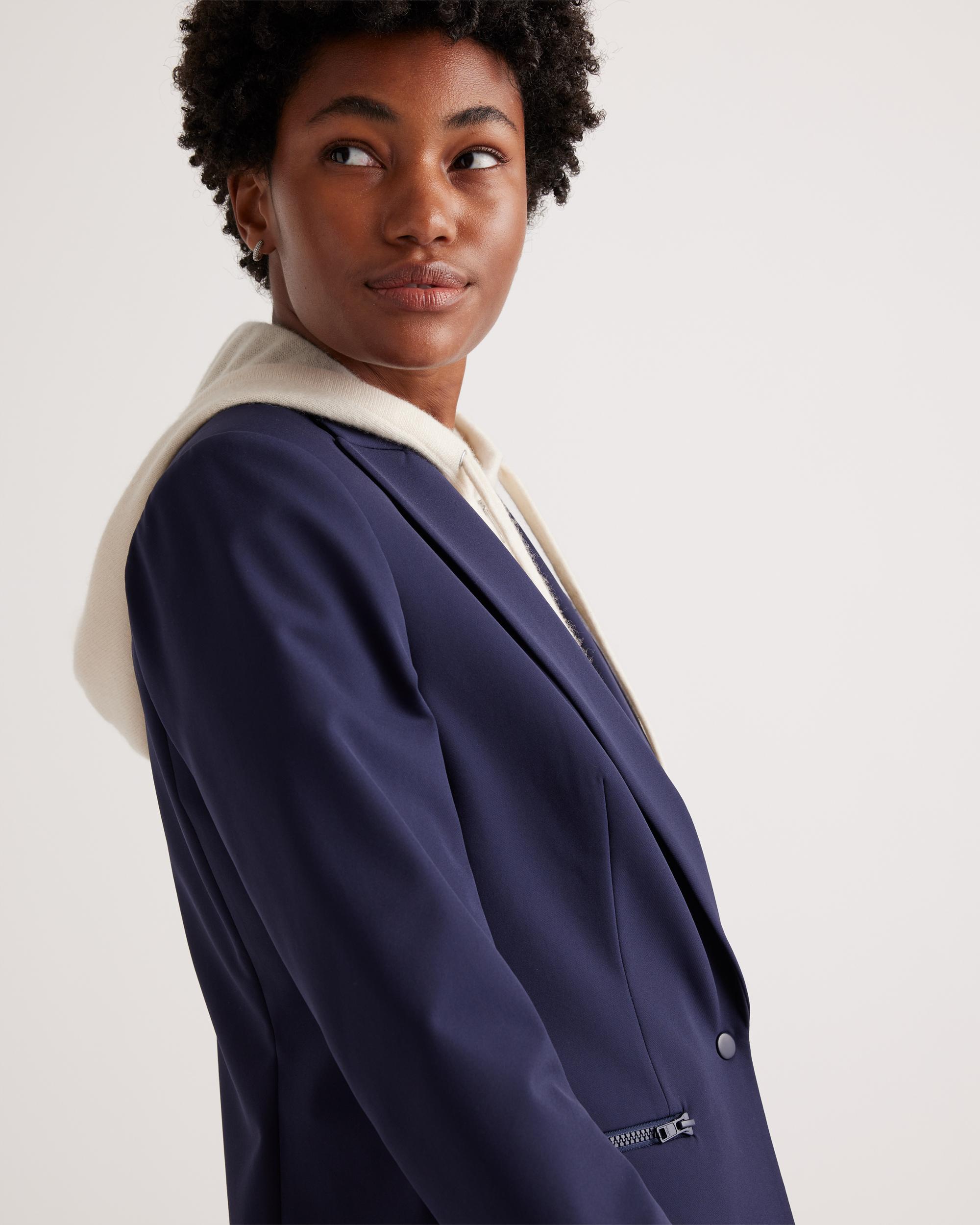 Quince | Women's 100% Mongolian Cashmere Hoodie Blazer Insert Size Large/XL Product Image
