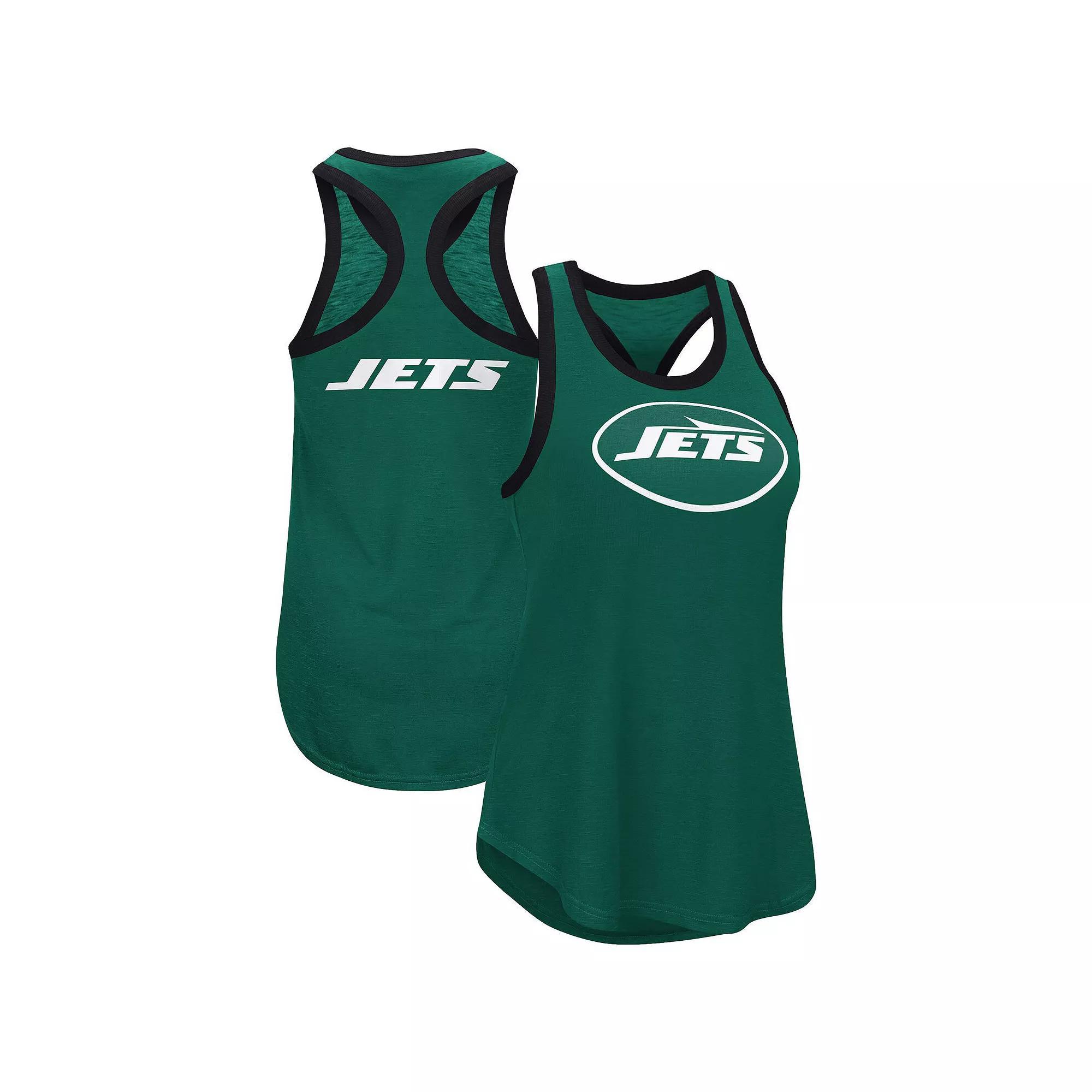 Women's G-III 4Her by Carl Banks  Green New York Jets Tater Racerback Tank Top, Size: XS Product Image