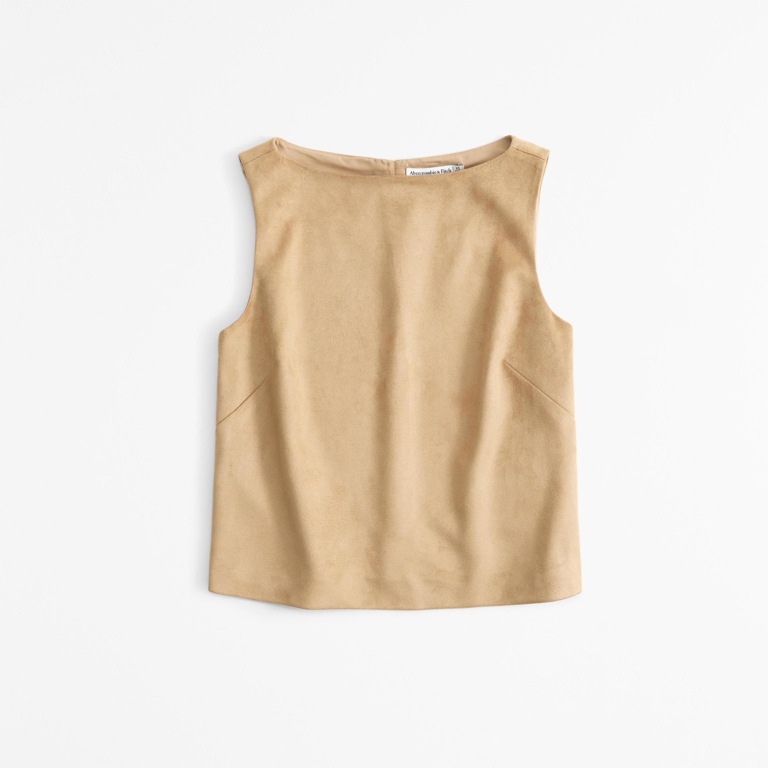 Vegan Suede Shell Top Product Image