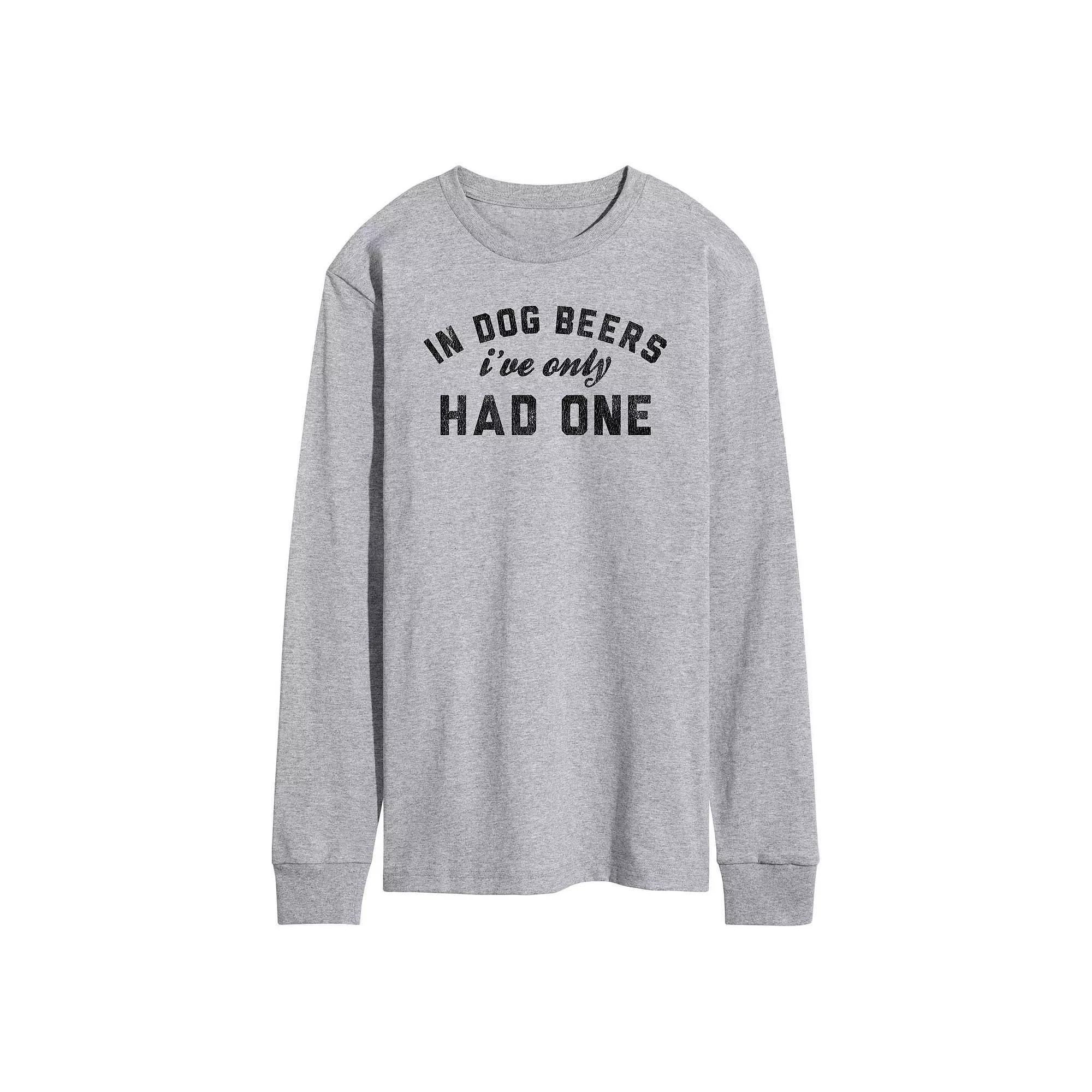 Mens In Dog Beers Ive Only Had One Long Sleeve Graphic Tee Product Image