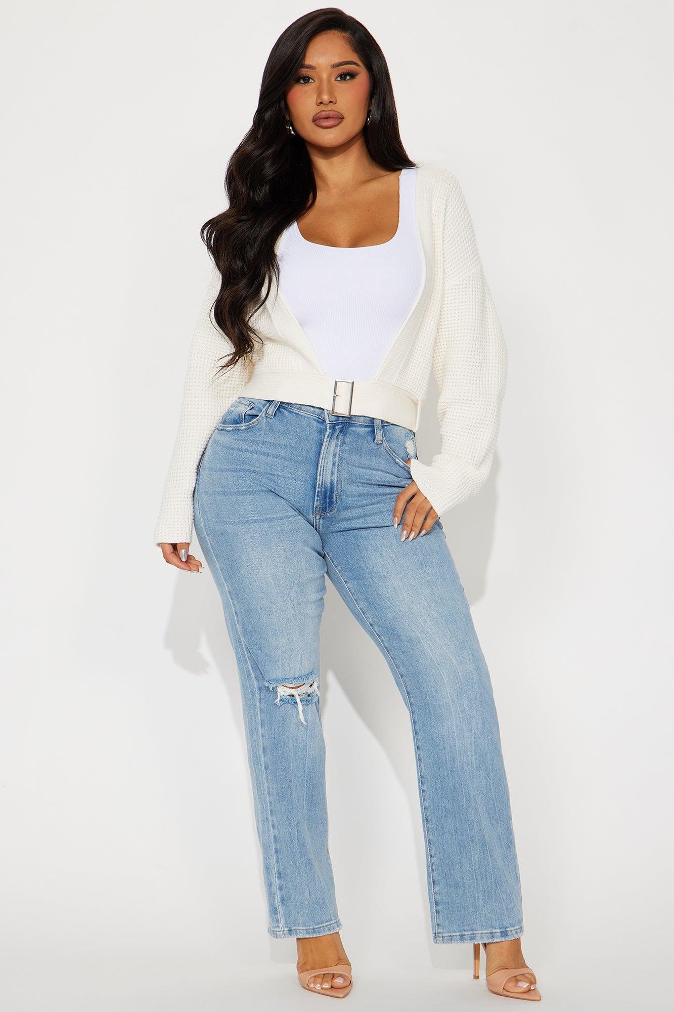 Falling In Love Surplice Sweater - Ivory Product Image