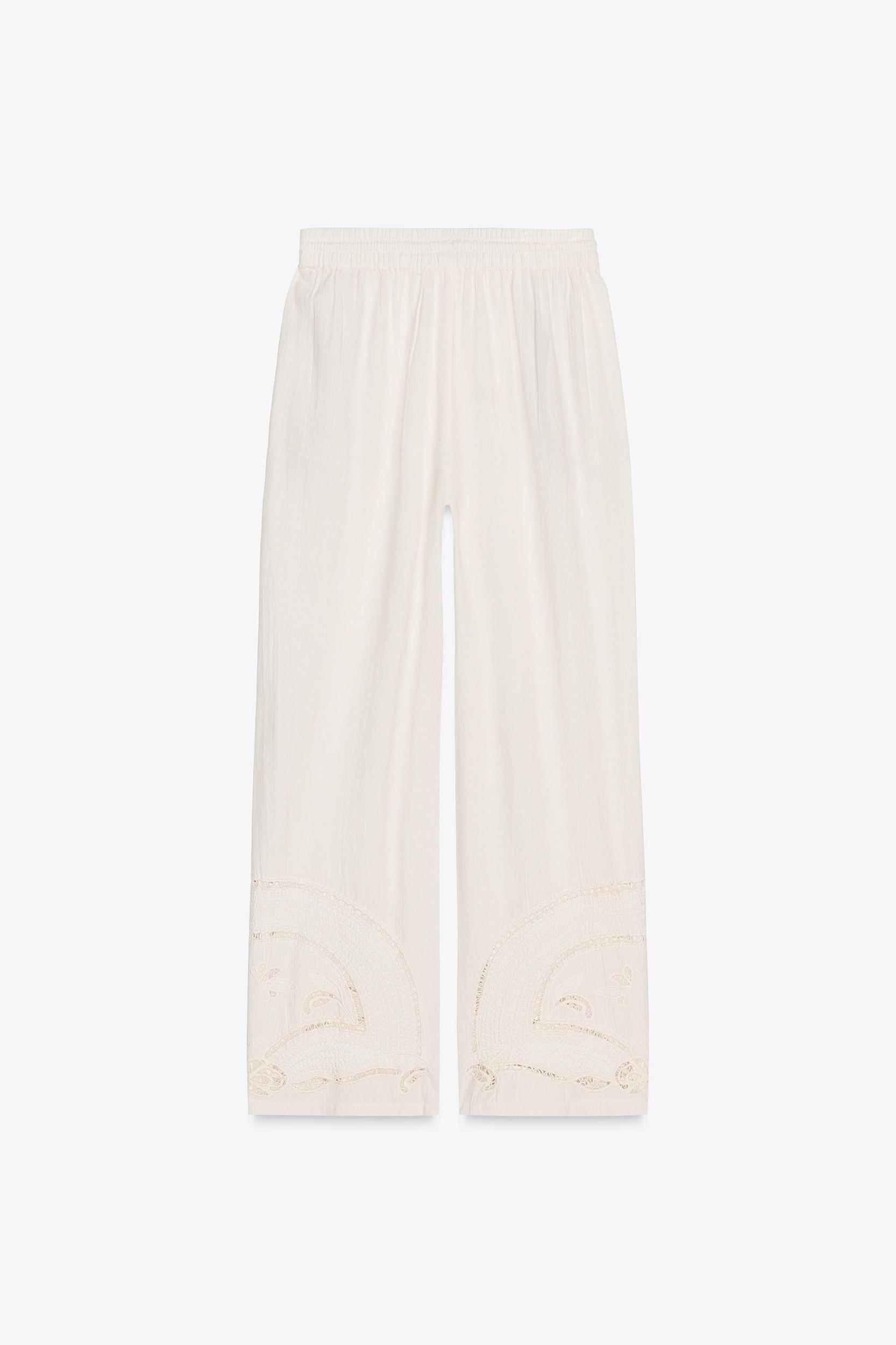 ZW COLLECTION EMBROIDERED PAJAMA PANTS Product Image