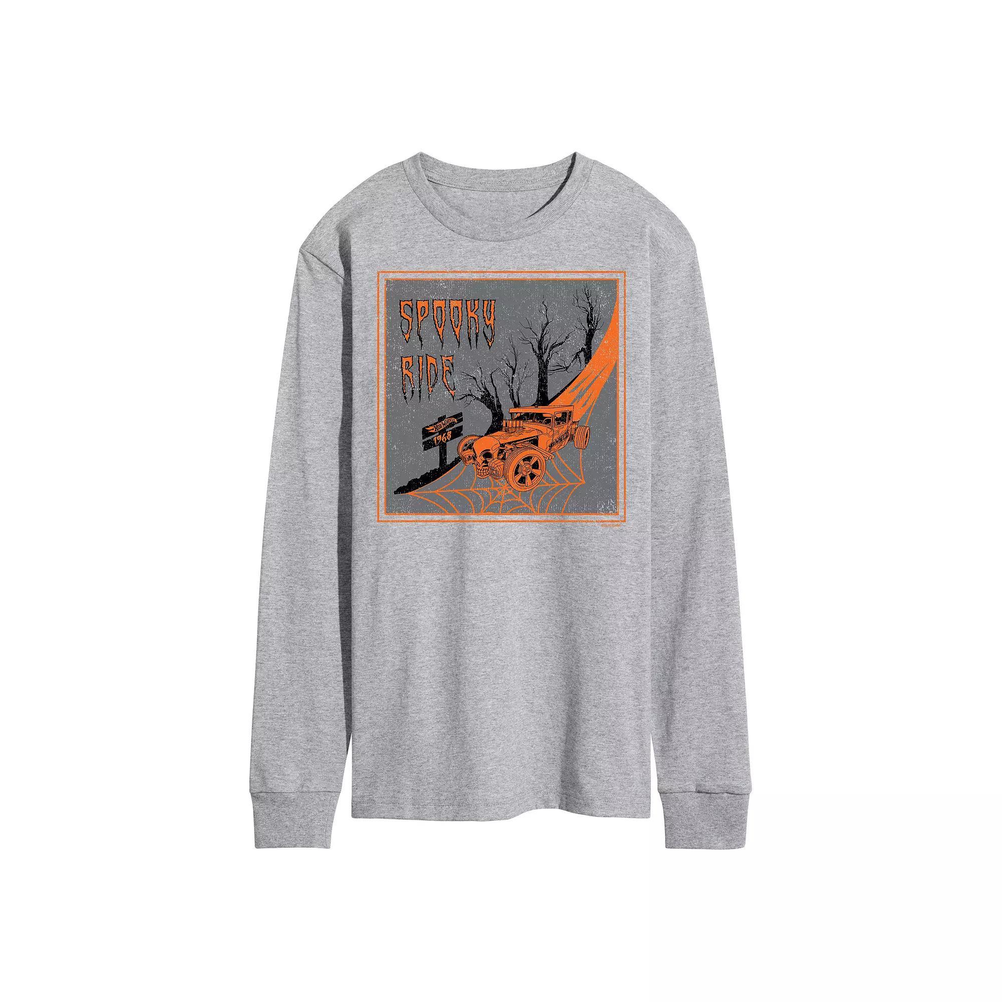 Mens Hot Wheels Spooky Ride Long Sleeve Graphic Tee Product Image