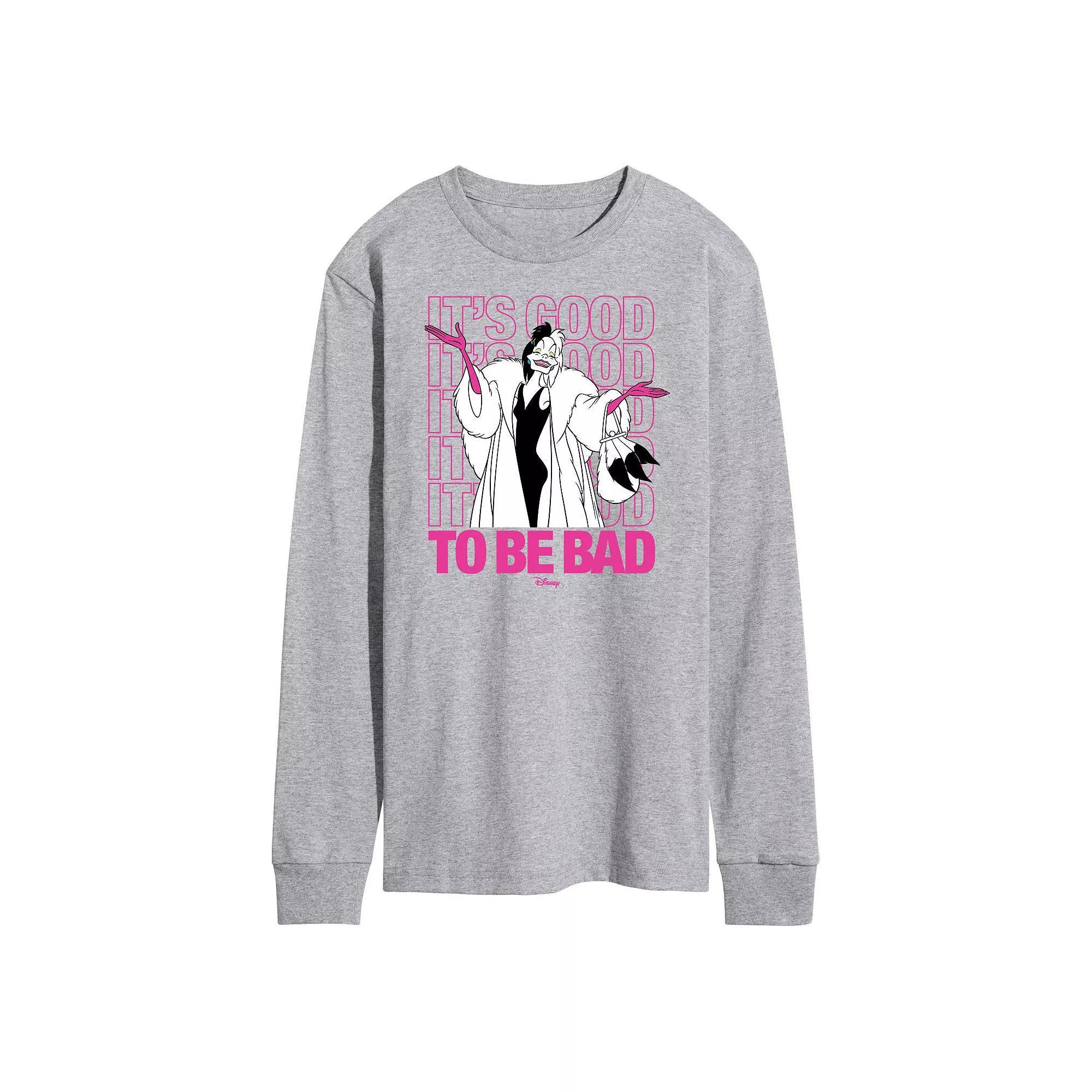Disney Villains Mens Good To Be Bad Long Sleeve Product Image