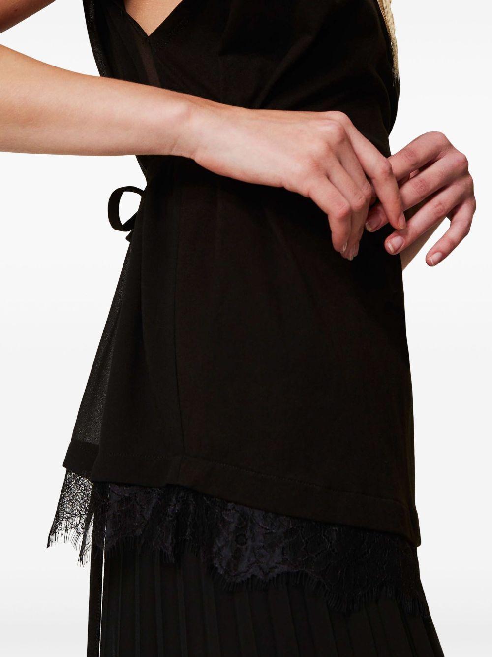 pleated lace top Product Image