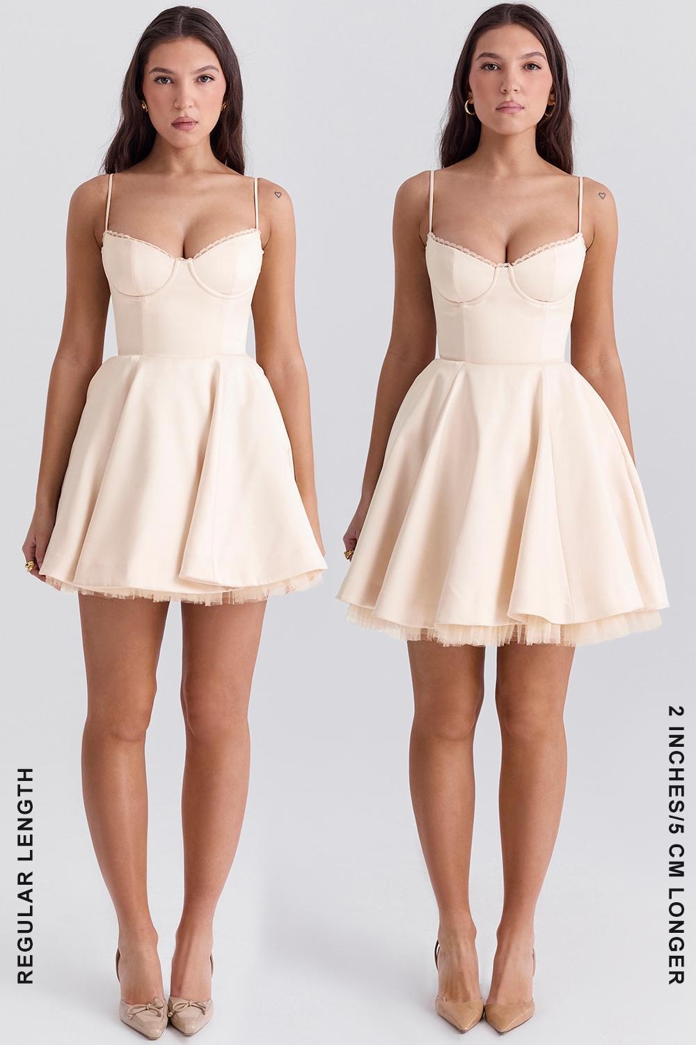 Minimoiselle  vintage cream tulle mini dress Product Image