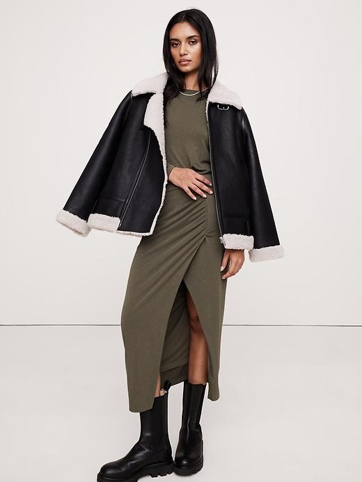 Luxe Wool-Blend Maxi Skirt Product Image