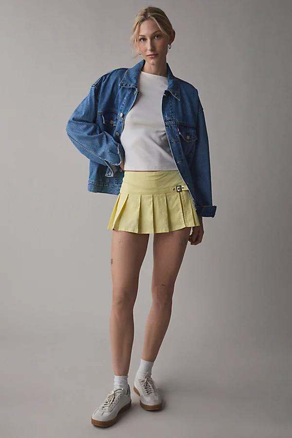 BDG Shaina Belted Linen Micro Mini Skort Womens at Urban Outfitters Product Image