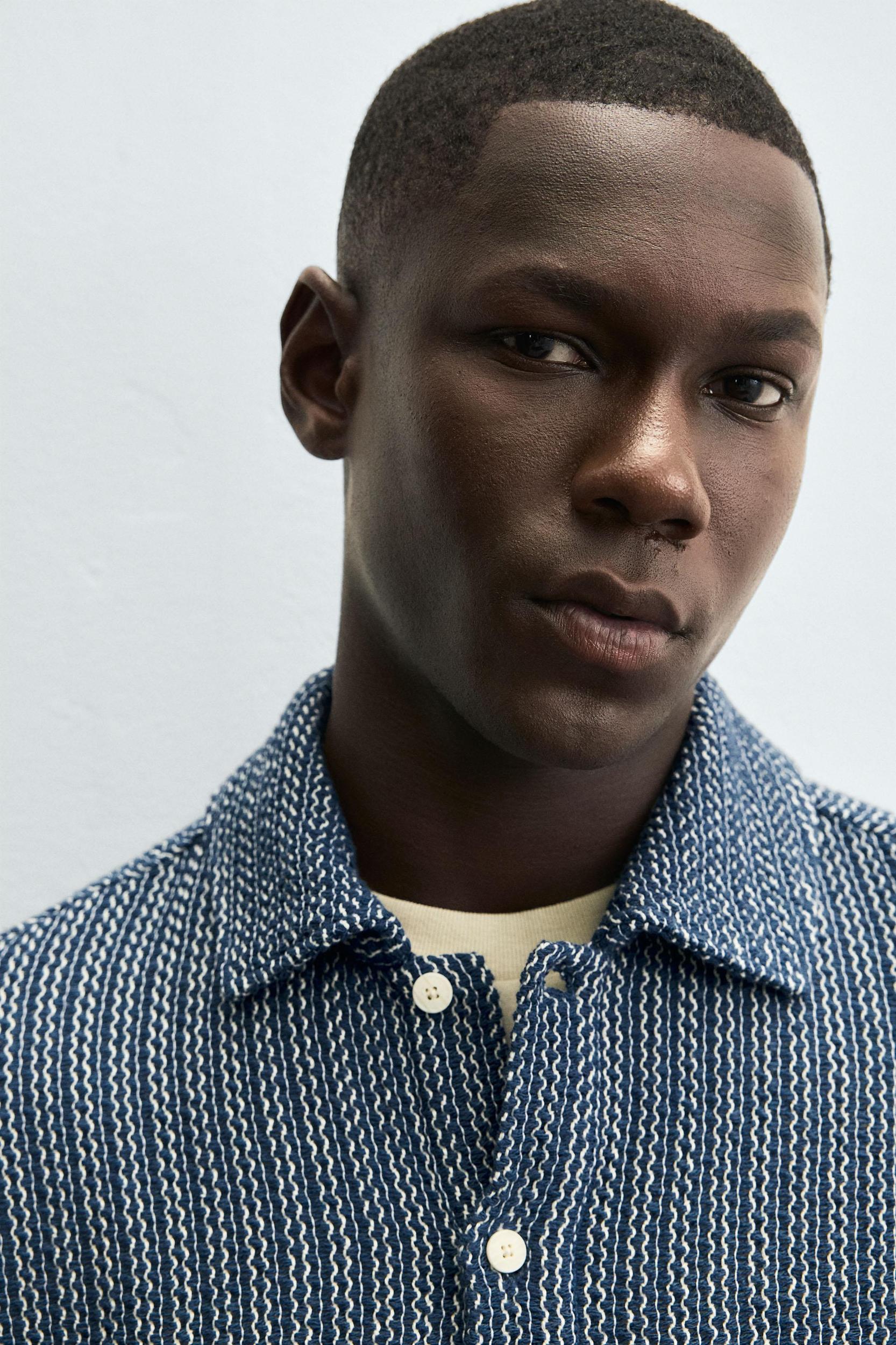 TEXTURED POLO SHIRT Product Image