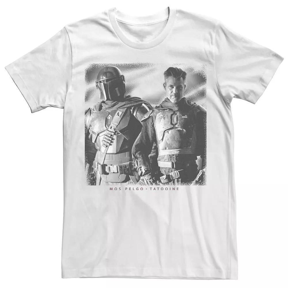 Big & Tall Star Wars: The Mandalorian The Marshal Mos Pelgo Tatooine Tee, Men's, Size: 3XLT, White Product Image
