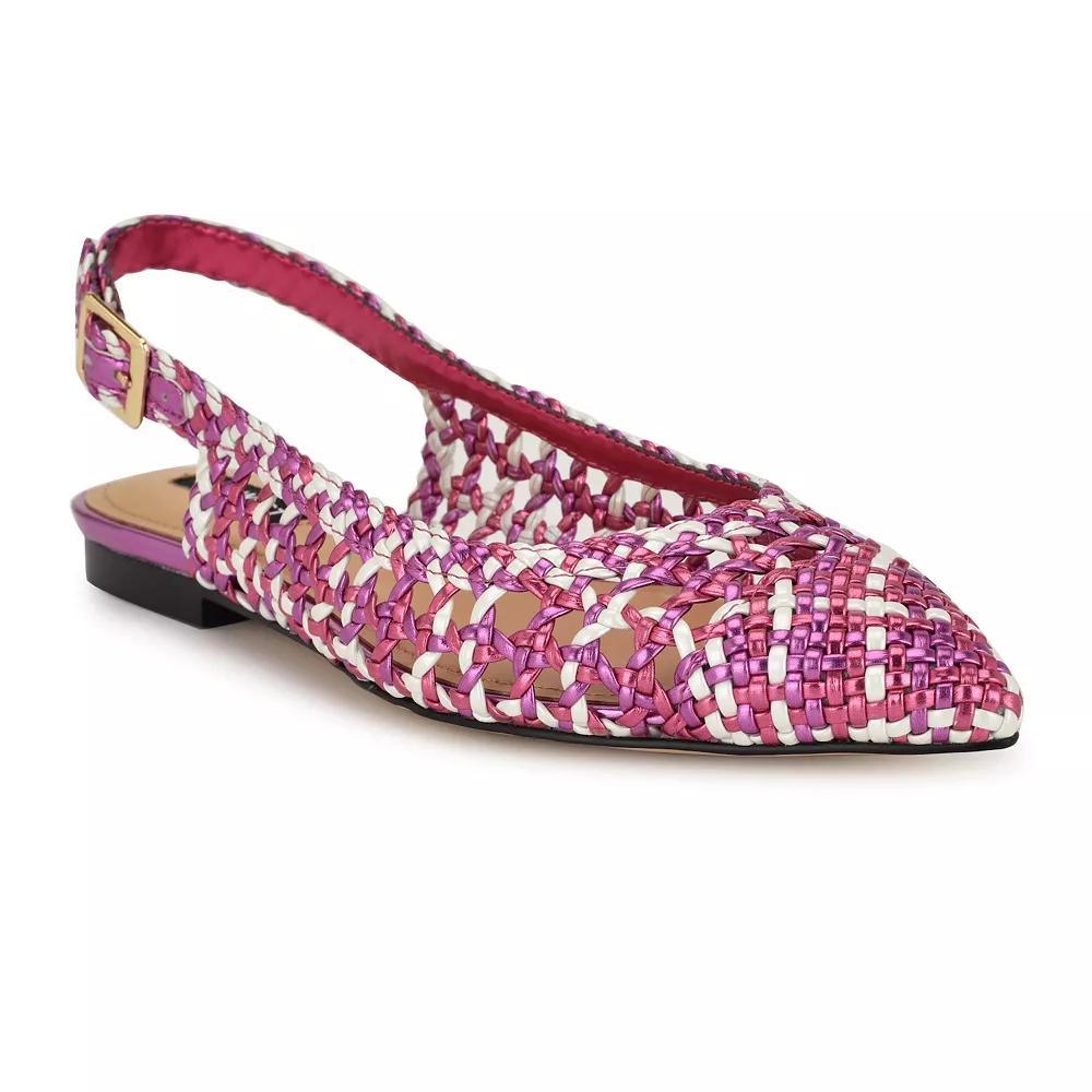 Nine West Soel Women's Slingback Dress Flats, Size: 6, Pink Team Product Image