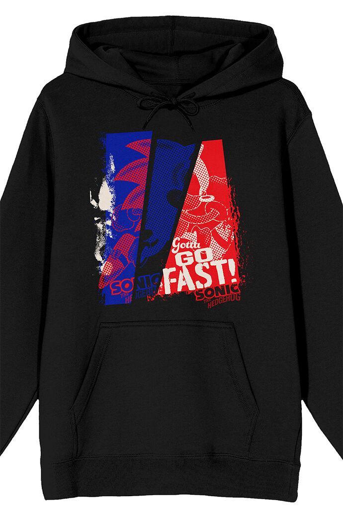 Men's Sonic The Hedgehog Gotta Go Fast Hoodie Product Image