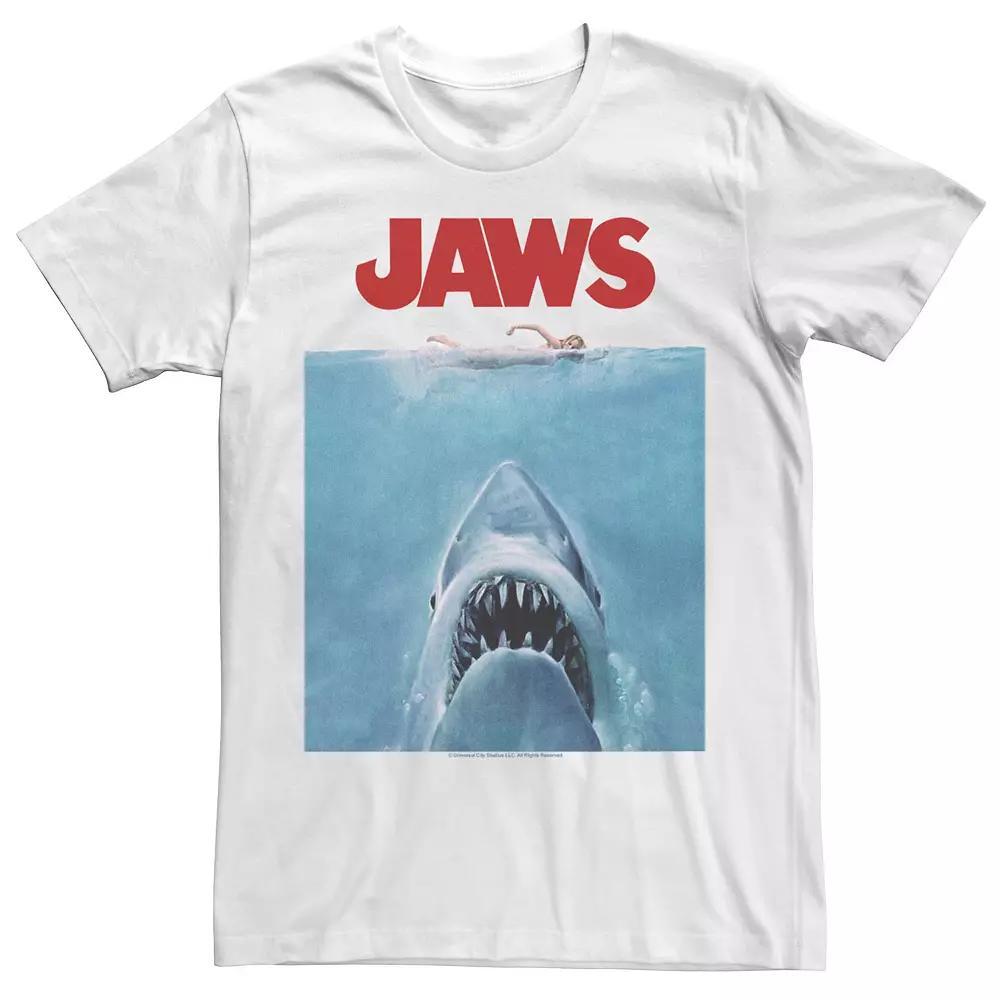 Men's Jaws Oversize Poster Tee, Size: XXL, White Product Image
